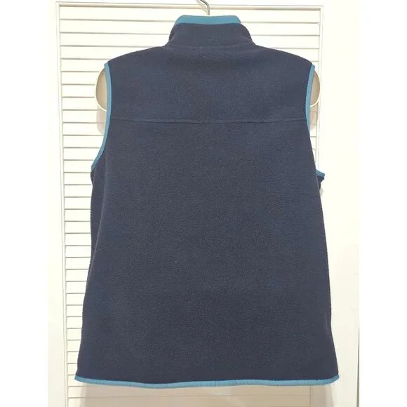 The North Face Men's Navy Teal Carbondale Fleece Full Zip Vest Size Large 2898 - Picture 5 of 12